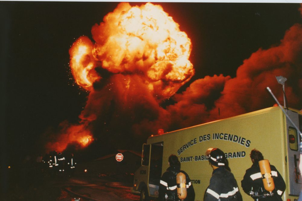 Il y a 35 ans Incendie d'un entrepôt de BPC Journal de SaintBasile